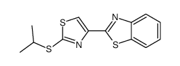 Benzothiazole, 2-[2-[(1-methylethyl)thio]-4-thiazolyl]- 结构式