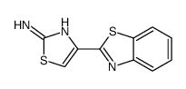 4-(1,3-苯并噻唑-2-基)-1,3-噻唑-2-胺 结构式