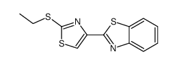 Benzothiazole, 2-[2-(ethylthio)-4-thiazolyl]- 结构式