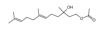 6,10-Dodecadiene-1,3-diol, 3,7,11-trimethyl-, 1-acetate, (E)- (9CI) 结构式