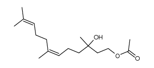 6,10-Dodecadiene-1,3-diol, 3,7,11-trimethyl-, 1-acetate, (Z)- (9CI) 结构式