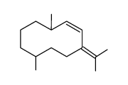 Cyclodecene, 6,10-dimethyl-3-(1-methylethylidene)- 结构式
