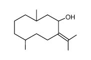 5,9-二甲基-2-(1-甲基亚乙基)环癸醇 结构式
