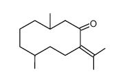 Cyclodecanone, 5,9-dimethyl-2-(1-methylethylidene)- 结构式
