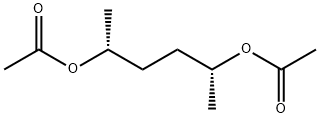 (2R,5R)-2,5-己二醇二乙酸酯 结构式