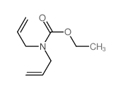 N,N-二-2-丙烯基氨基甲酸乙酯 结构式