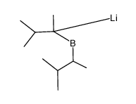 二氢二(1,2-二甲基丙基)硼酸(1-)锂 结构式