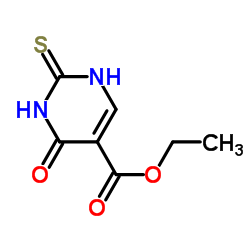 5-乙酯基-2-硫代尿嘧啶 结构式