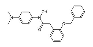 Benzeneacetamide, N-[4-(dimethylamino)phenyl]-N-hydroxy-2-(phenylmethoxy)- 结构式