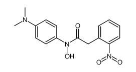 N-[4-(二甲氨基)苯基]-N-羟基-2-硝基苯乙酰胺 结构式