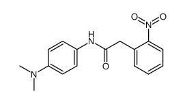 N-[4-(二甲氨基)苯基]-2-硝基苯乙酰胺 结构式