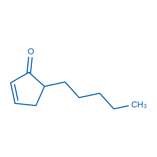 5-戊基环戊-2-烯-1-酮 结构式