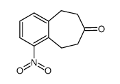 5,6,8,9-四氢-1-硝基-7H-苯并环庚烯-7-酮 结构式