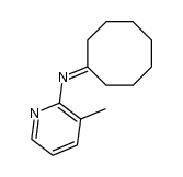 N-环辛亚基-3-甲基-2-吡啶胺 结构式