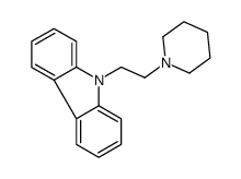 9-(2-Piperidinoethyl)-9H-carbazole 结构式