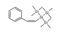 Trisilane, 1,1,1,3,3,3-hexamethyl-2-[(1Z)-2-phenylethenyl]-2-(trimethylsilyl)- 结构式