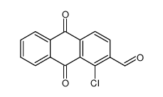 2-Anthracenecarboxaldehyde, 1-chloro-9,10-dihydro-9,10-dioxo- 结构式
