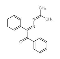 Ethanedione, diphenyl-, mono[(1-methylethylidene)hydrazone] (9CI) 结构式