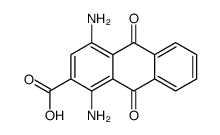 1,4-二氨基-9,10-二氧代-9,10-二氢蒽-2-羧酸 结构式