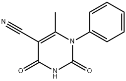 5-氰基-6-甲基-2,4-二氧代-1-苯基-1,2,3,4-四氢嘧啶 结构式
