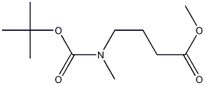 4-((叔丁氧基羰基)(甲基)氨基)丁酸甲酯 结构式