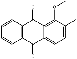 1-甲氧基-2-甲基-9,10-蒽二酮 结构式