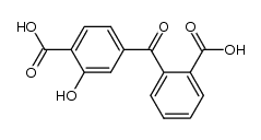 4-(2-羧基苯甲酰基)-2-羟基苯甲酸 结构式