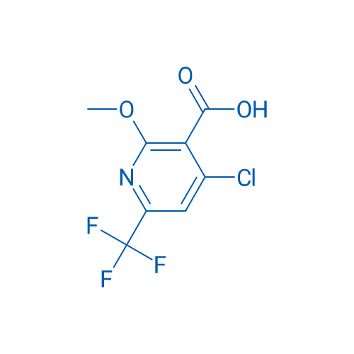 4-氯-2-甲氧基-6-(三氟甲基)-3-吡啶羧酸 结构式