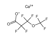 2,2,3,3-四氟-3-(三氟甲氧基)丙酸钙(2:1) 结构式