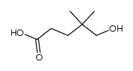 4-(羟甲基)-4-甲基戊酸 结构式