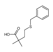 2,2-二甲基-4-苄硫基丁酸 结构式