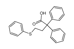 α-苯基-α-[2-(苯硫基)乙基]苯乙酸 结构式