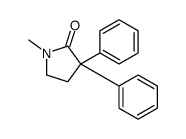 1-甲基-3,3-二苯基吡咯烷-2-酮 结构式