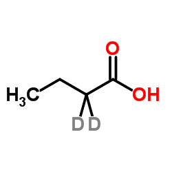 丁酸-2,2-二氘 结构式