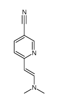 3-Pyridinecarbonitrile, 6-[(1E)-2-(dimethylamino)ethenyl]- 结构式