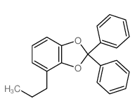 2,2-二苯基-4-丙基-1,3-苯并二氧杂环戊烯 结构式