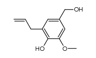 4-羟基-3-甲氧基-5-(2-丙烯-1-基)苯甲醇 结构式