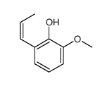 2-(1-丙烯基)-6-甲氧基苯酚 结构式