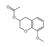 acetic acid (8-methoxy-3,4-dihydro-2H-1-benzopyran-3-yl) ester 结构式