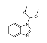 1-(二甲氧基甲基)-1H-苯并咪唑 结构式
