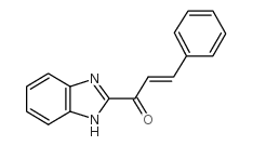 2-肉桂酰基苯并咪唑 结构式