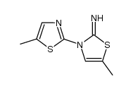 [2,3'(2'H)-Bithiazol]-2'-imine, 5,5'-dimethyl- 结构式