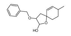 1-Oxaspiro[4.5]dec-6-en-2-ol, 8-methyl-3-(phenylmethoxy)- 结构式