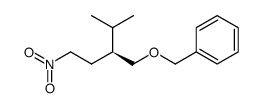 Benzene, [[(2S)-3-methyl-2-(2-nitroethyl)butoxy]methyl]- 结构式