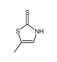 5-甲基噻唑-2(3H)-硫酮 结构式