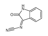 Cyanamide, (1,2-dihydro-2-oxo-3H-indol-3-ylidene)- (9CI) 结构式