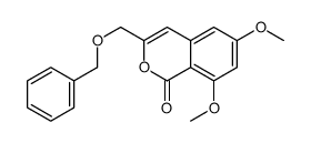 6,8-二甲氧基-3-(苯甲氧基甲基)异苯并吡喃-1-酮 结构式