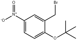 2-(溴甲基)-1-叔丁氧基-4-硝基苯 结构式