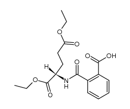 L-Glutamic acid, N-(2-carboxybenzoyl)-, 1,5-diethyl ester 结构式