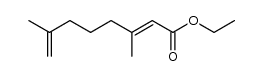 2,7-Octadienoic acid, 3,7-dimethyl-, ethyl ester, (Z)- (9CI) 结构式